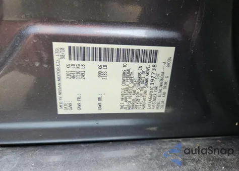2018 Nissan Maxima 3.5S from USA, damaged, VIN 1N4AA6APXJC397738